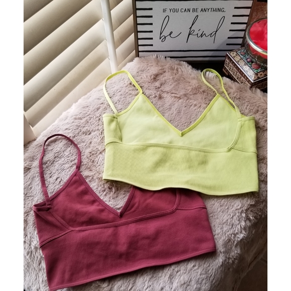 LAST SET!🆕️Bundle of 2 Free People Longline Bras - Picture 6 of 8